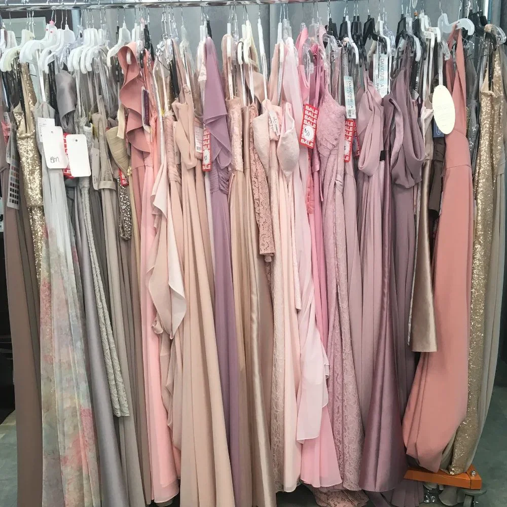 Lot of 5 Bridesmaids Formal Dresses, Samples,  Designer Stamped - Picture 3 of 16